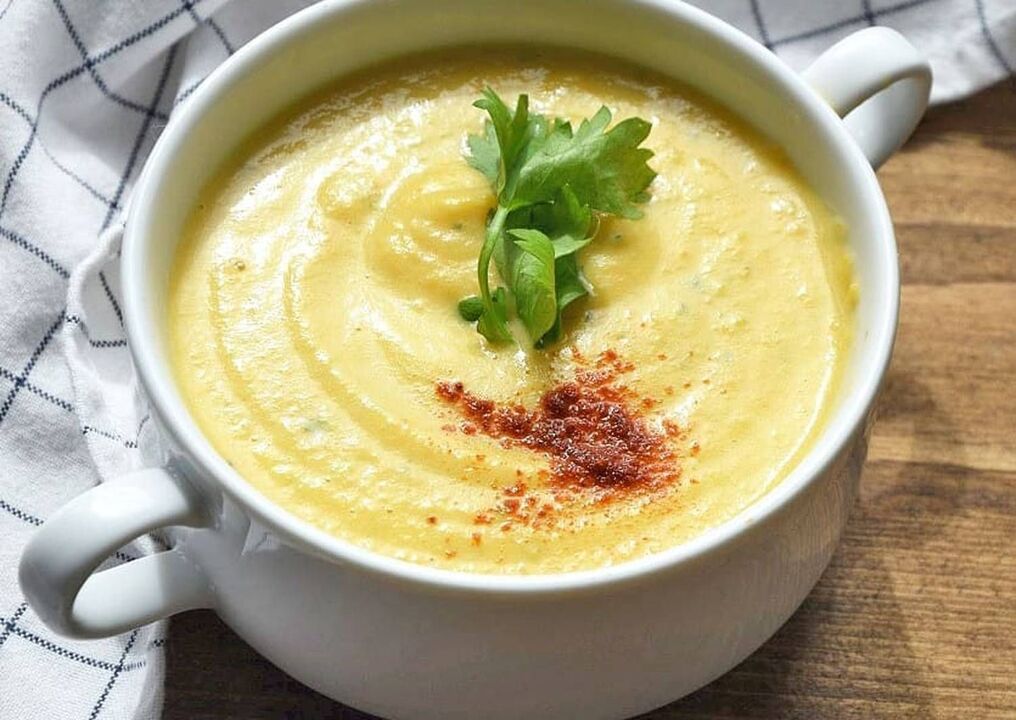 Turkish puree soup on a drinking diet